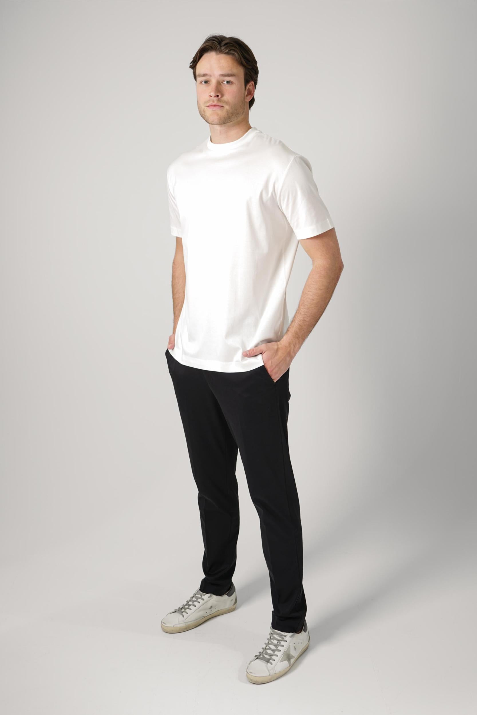 Valenza Slim Fit Supima T-Shirt Off-White