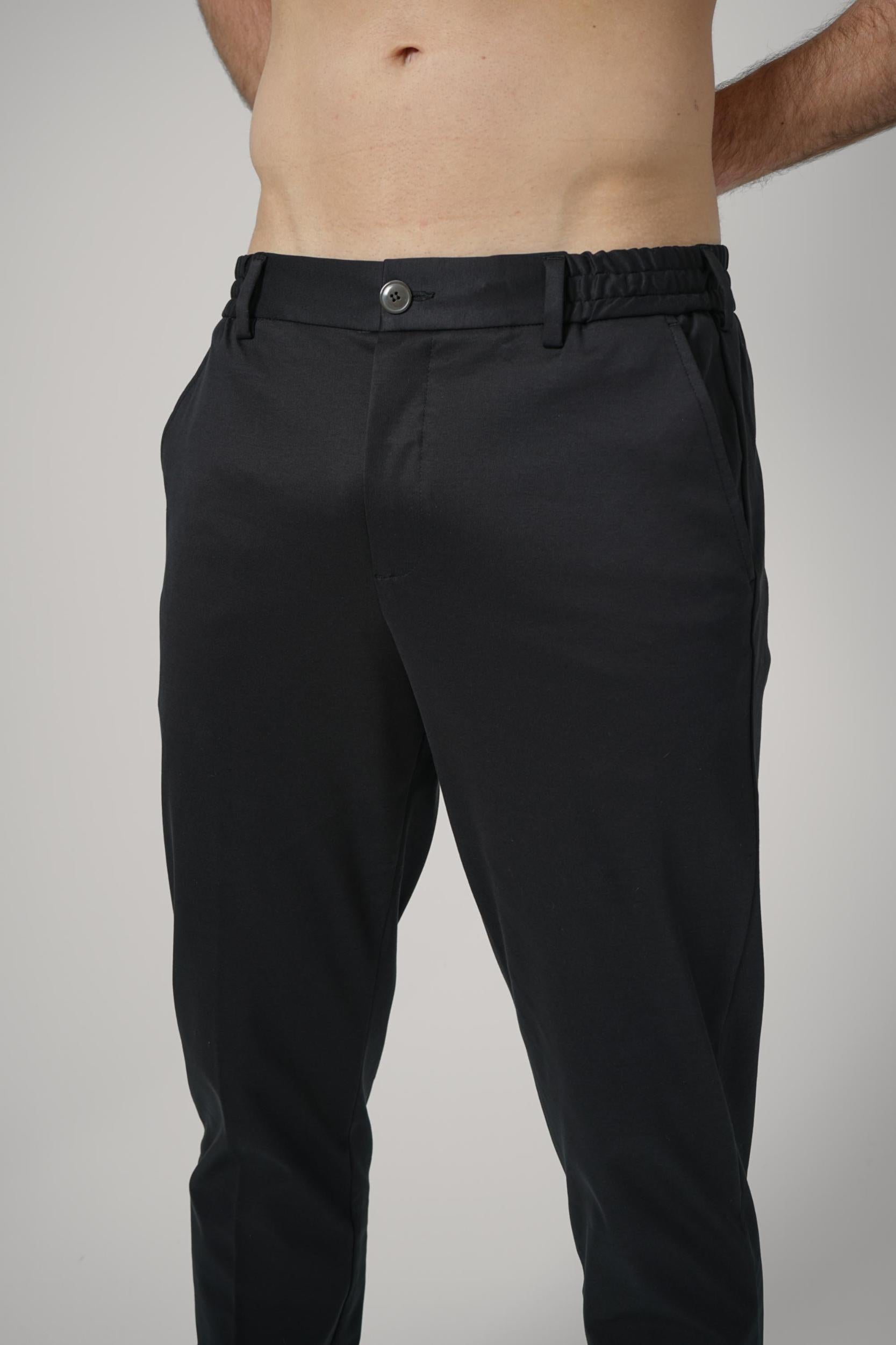 Valenza Supima Tapered Trousers Black