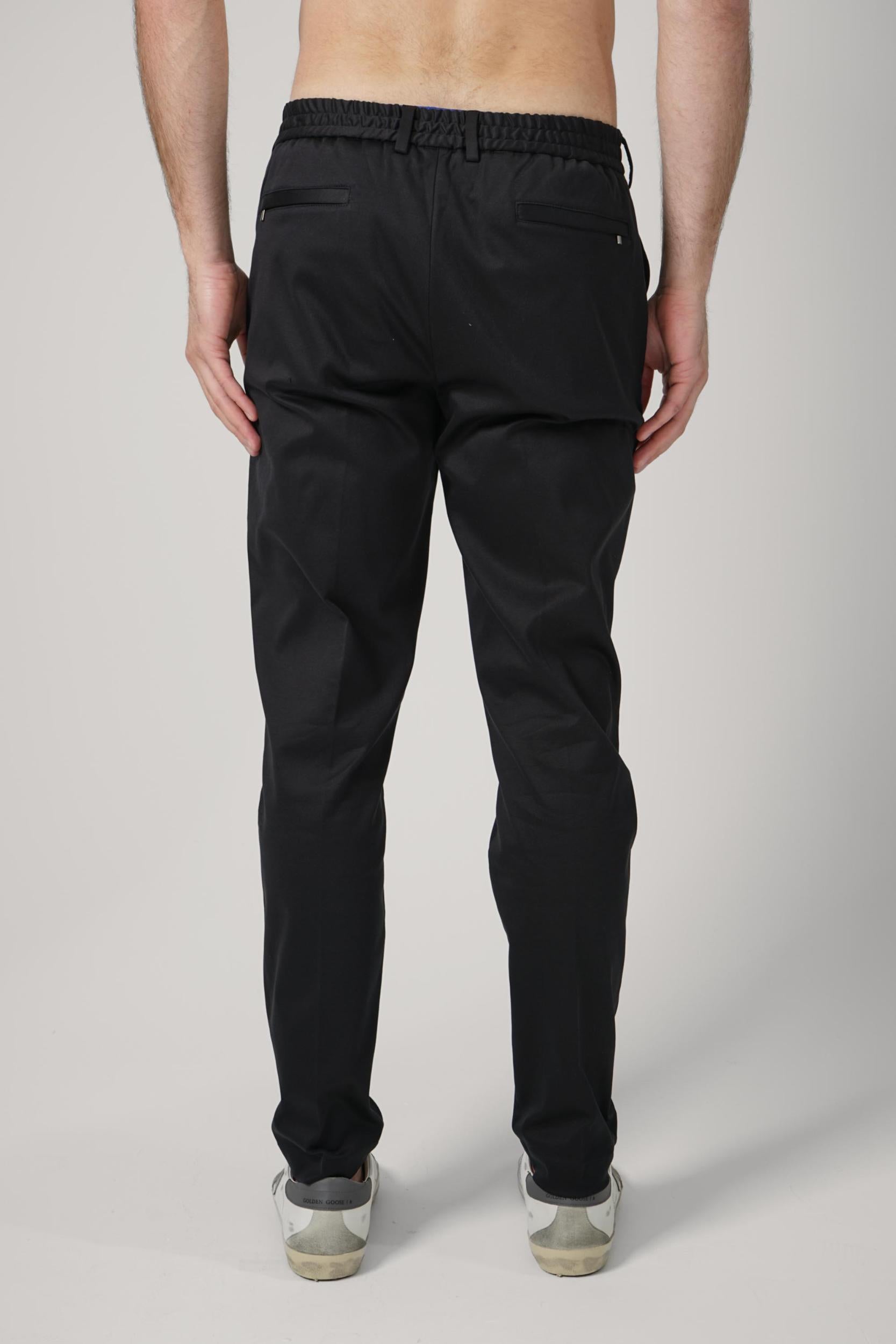 Valenza Supima Tapered Trousers Black