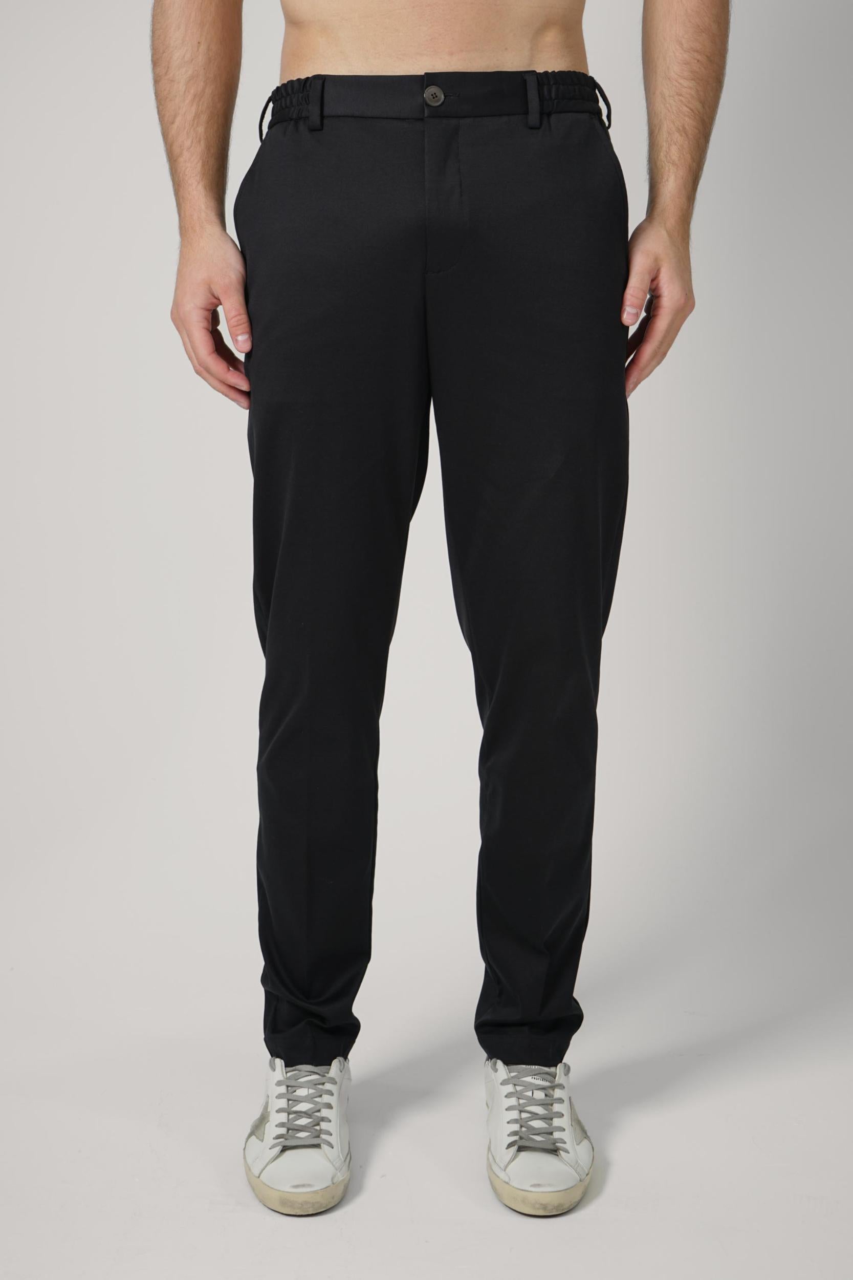 Valenza Supima Tapered Trousers Black