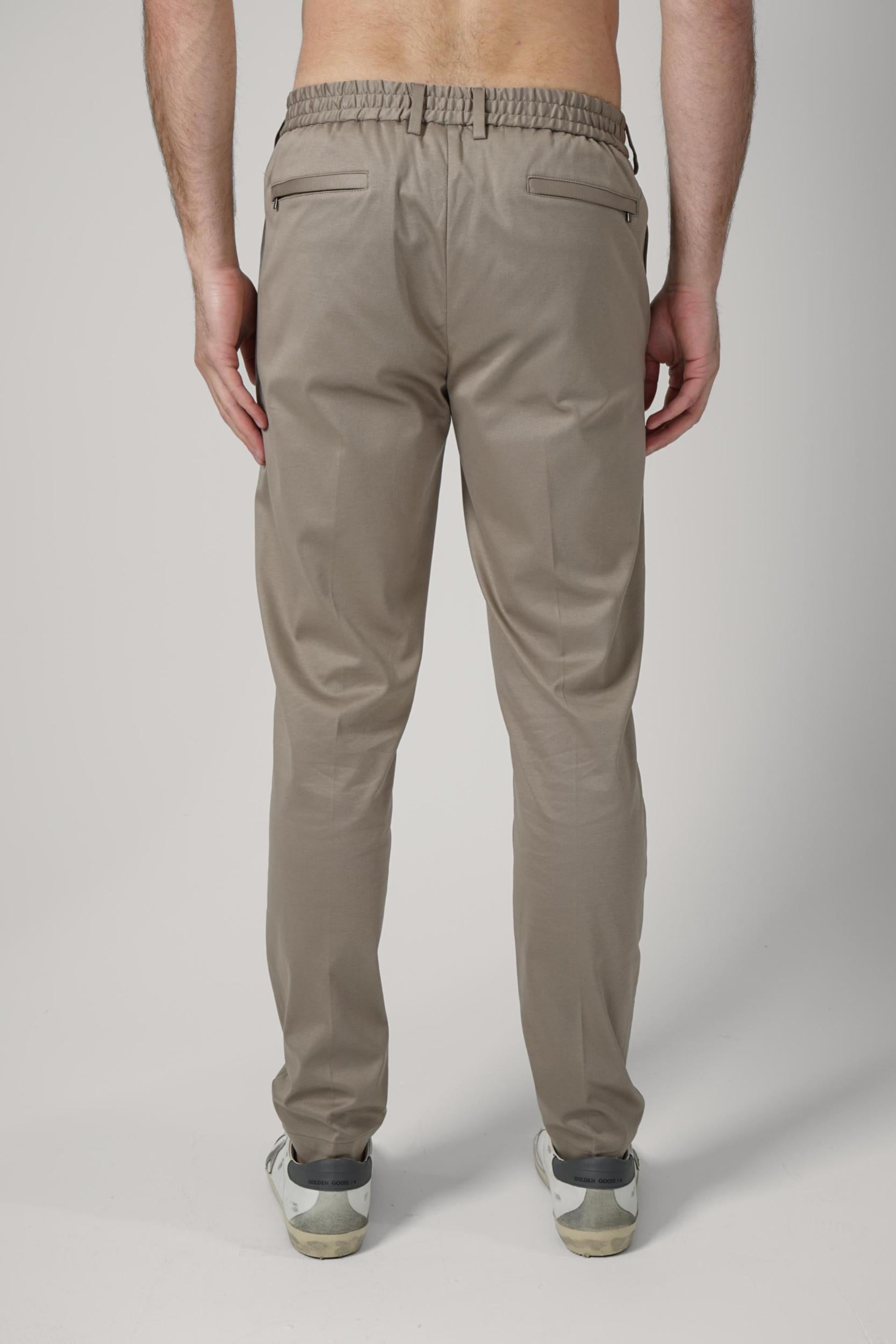 Valenza Supima Tapered Trousers Lead Grey