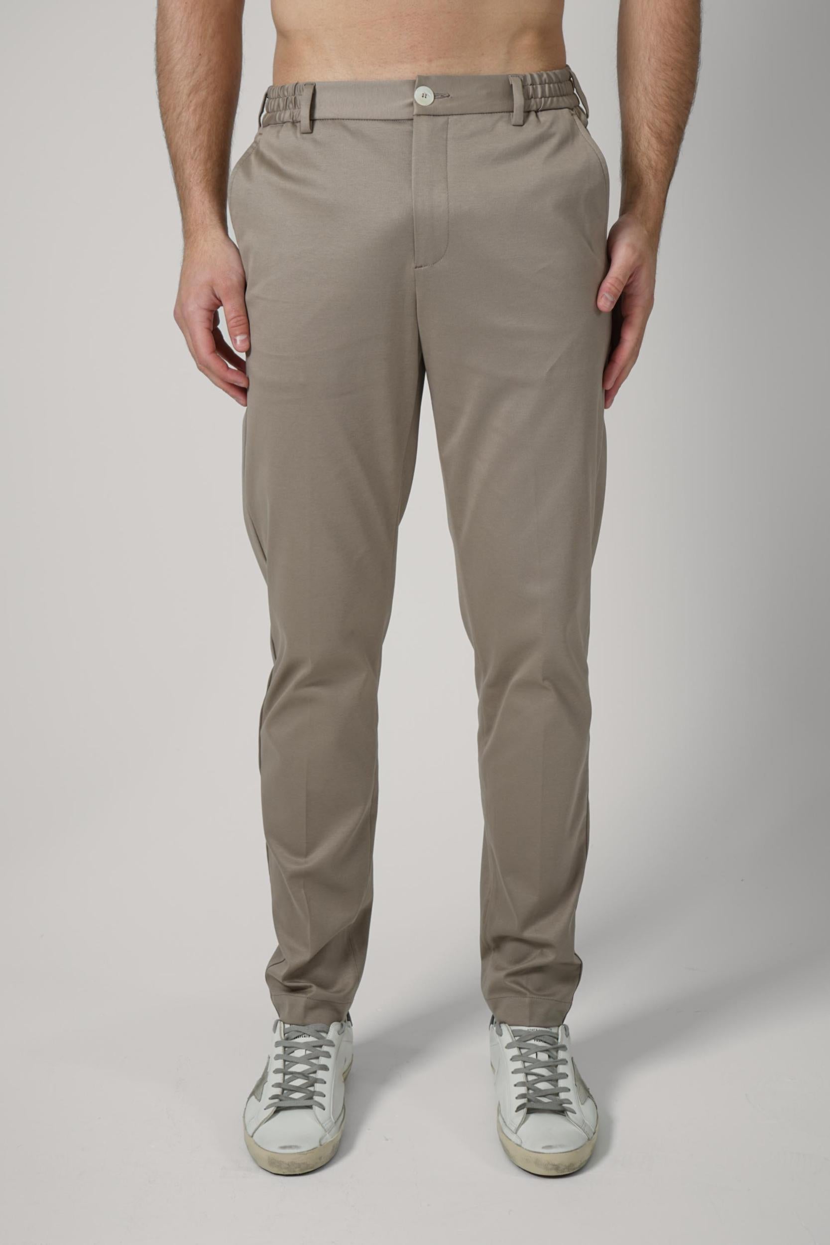 Valenza Supima Tapered Trousers Lead Grey