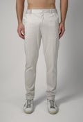 Valenza Supima Tapered Trousers Pearl Grey