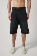 Vetements Bike Cross Hiphop Denim Shorts Black