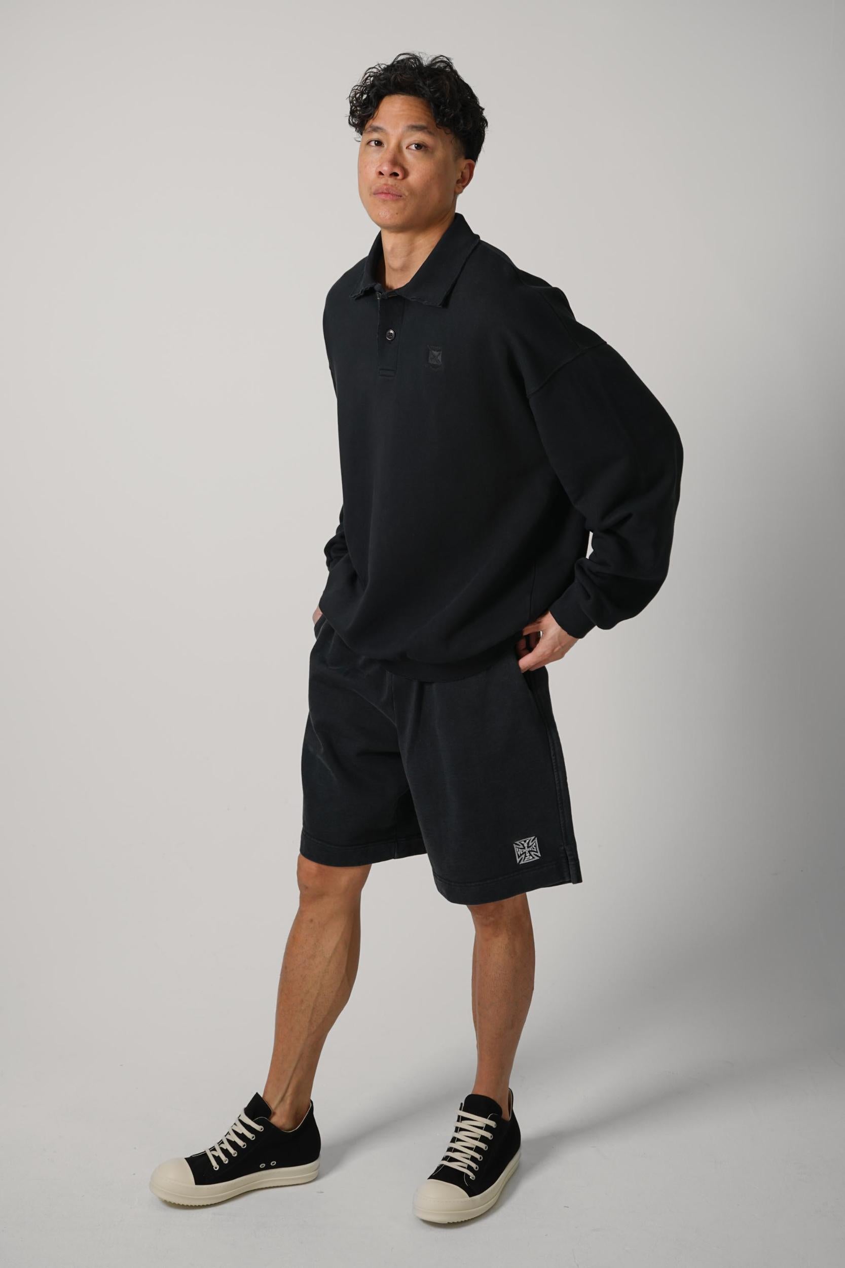 Vetements Biker Cross Logo Shorts Black