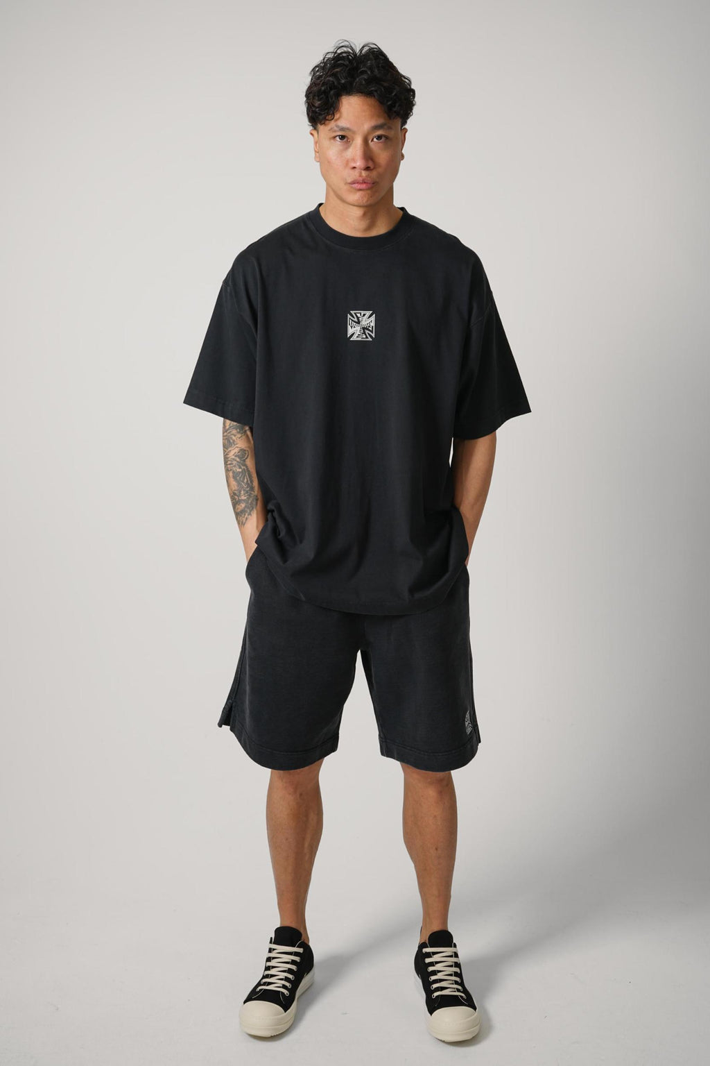 Vetements Biker Cross Logo T-Shirt Black
