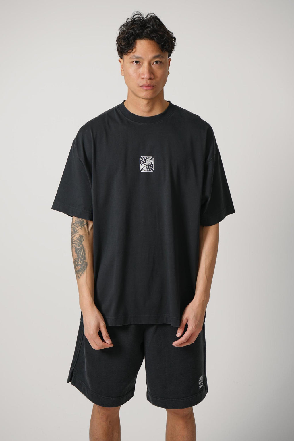 Vetements Biker Cross Logo T-Shirt Black