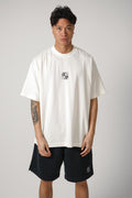 Vetements Biker Cross Logo T-Shirt Vanilla