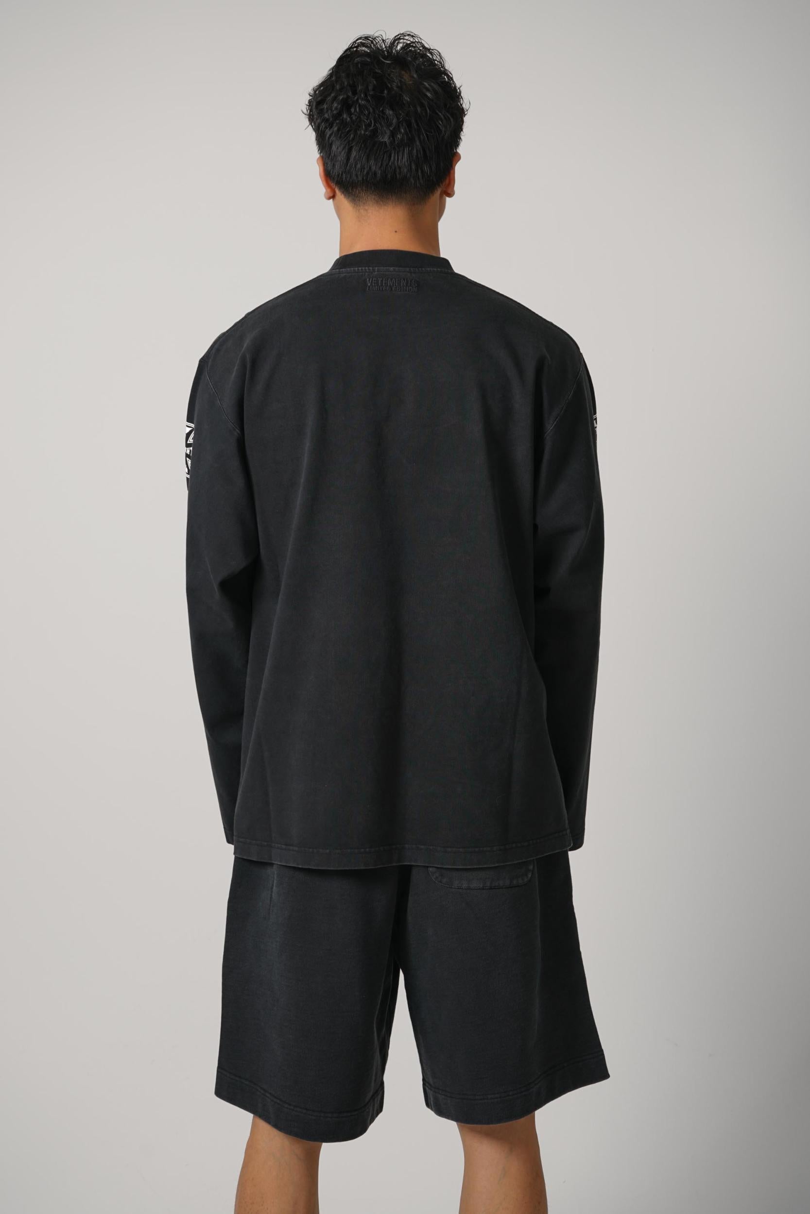 Vetements Biker Cross Longsleeve Black