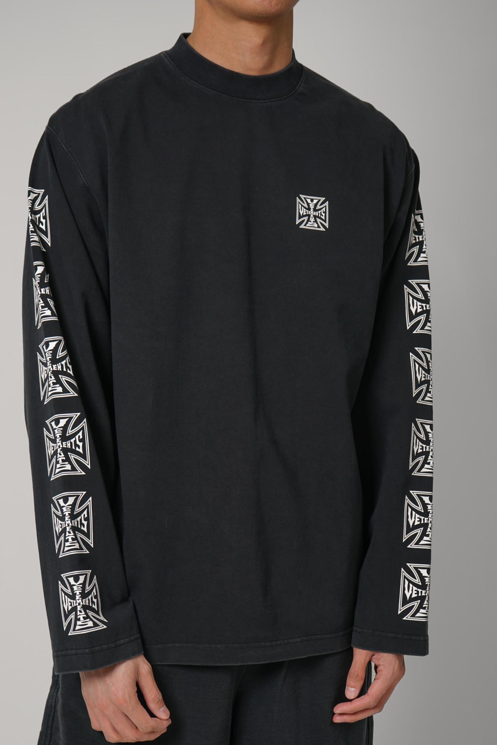 Vetements Biker Cross Longsleeve Black
