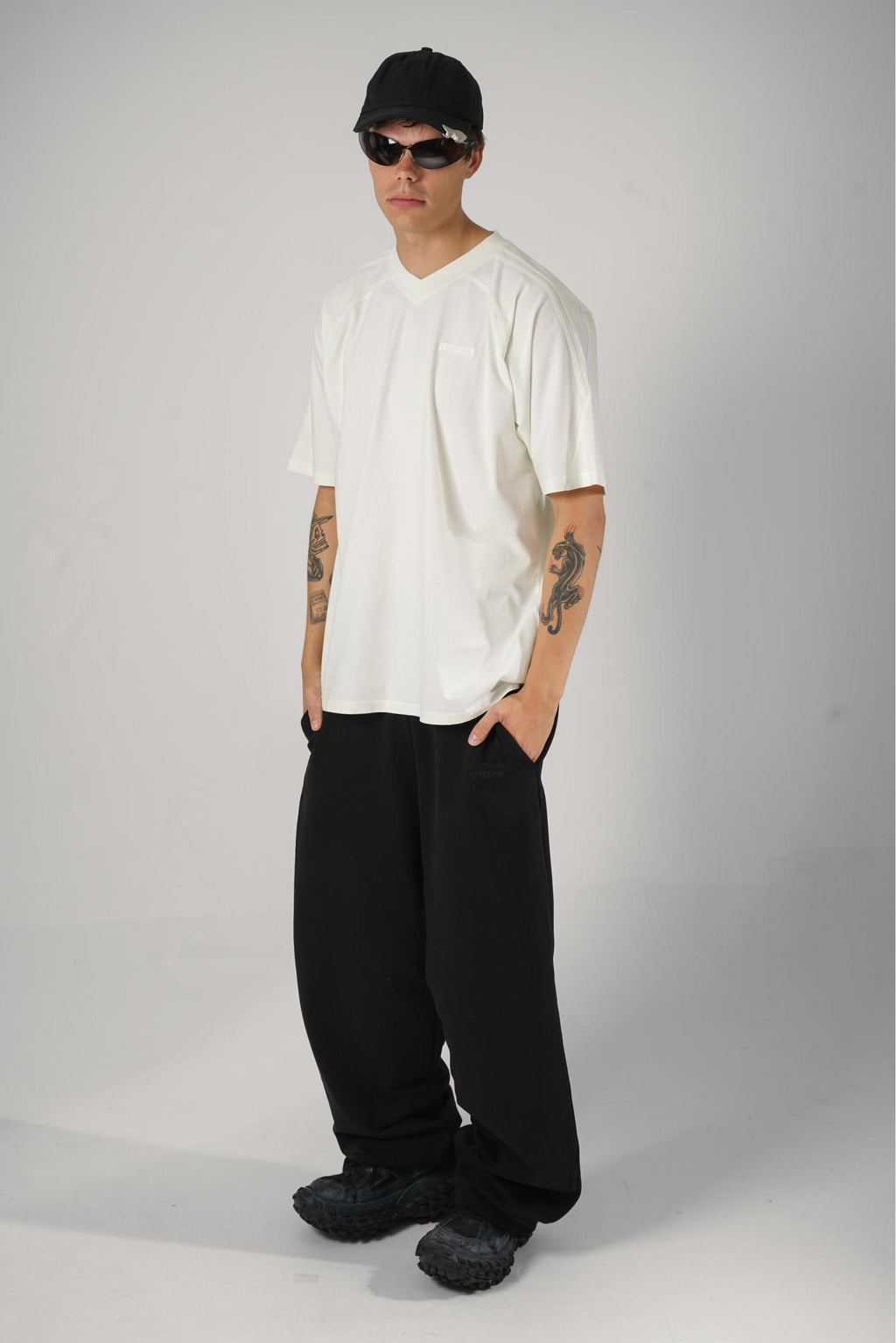 Vetements Cut Up T-Shirt Ice White