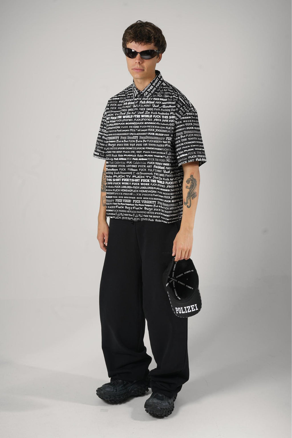Vetements F*Ck Short Shirt Black/White