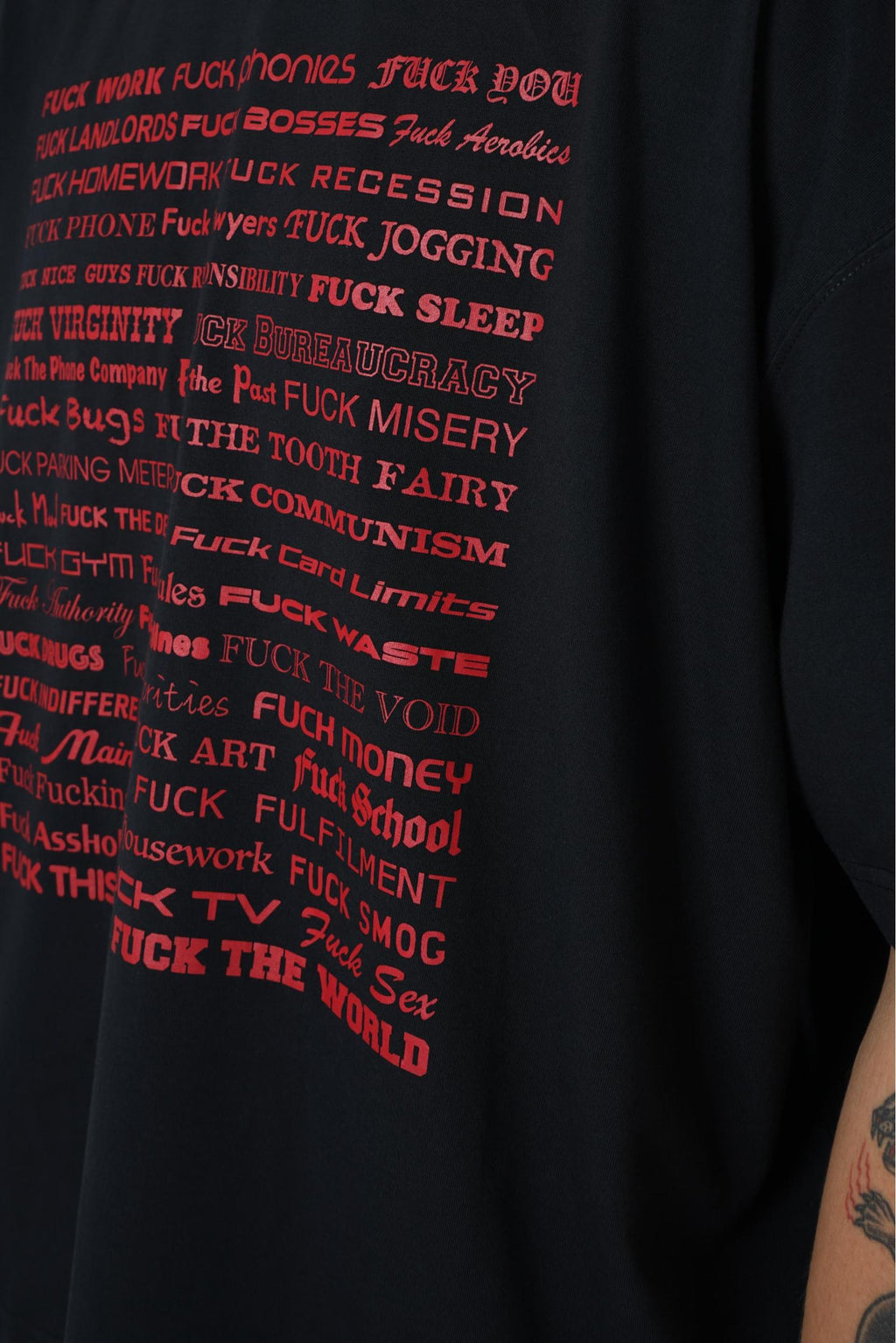 Vetements F*Ck T-Shirt Black