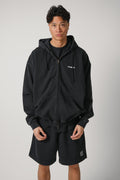 Vetements Iconic Logo Zip-Up Hoodie Black