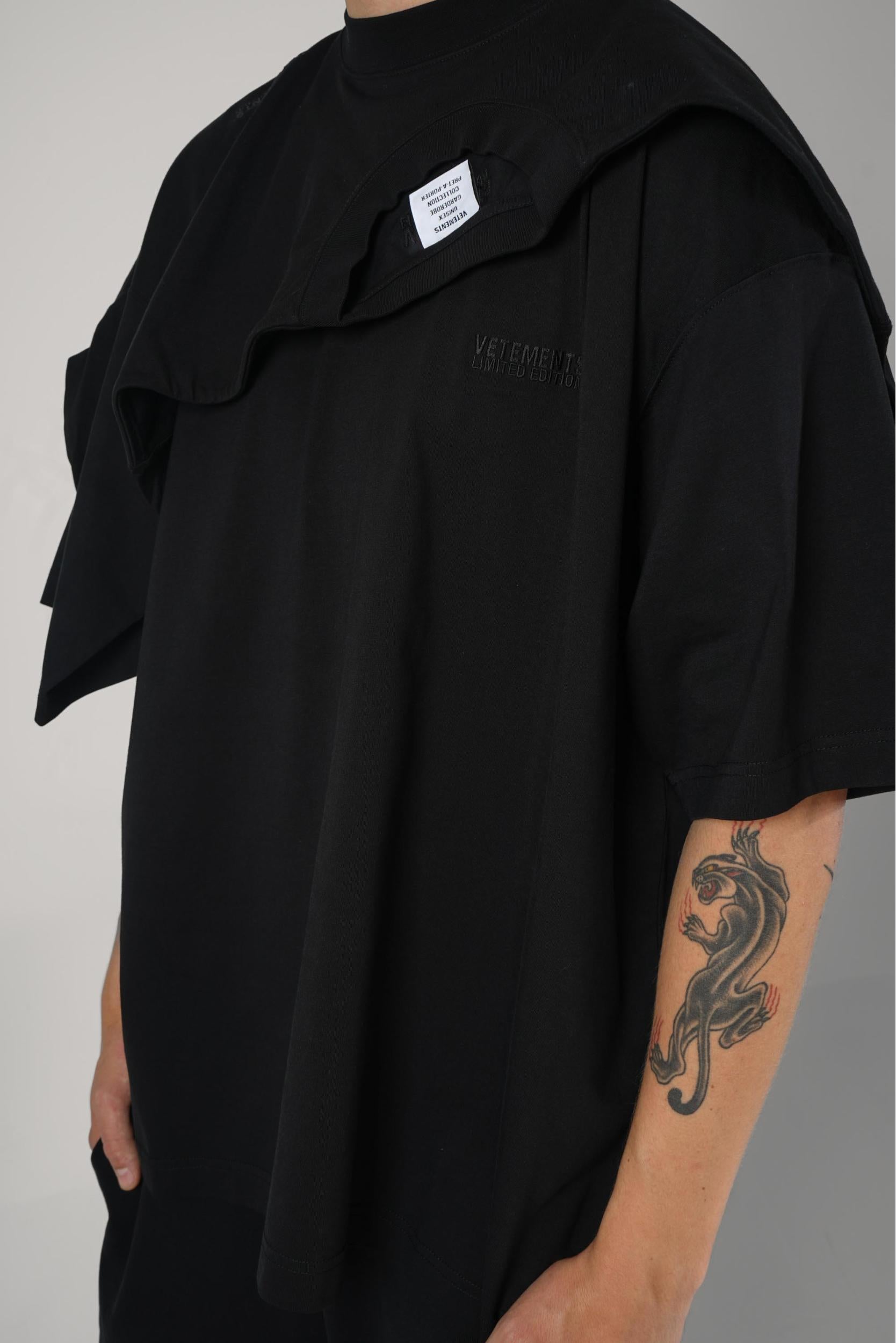 Vetements Layered T-Shirt Black