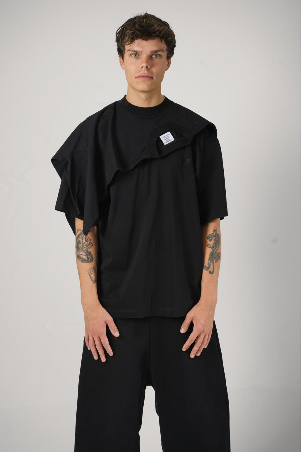 Vetements Layered T-Shirt Black