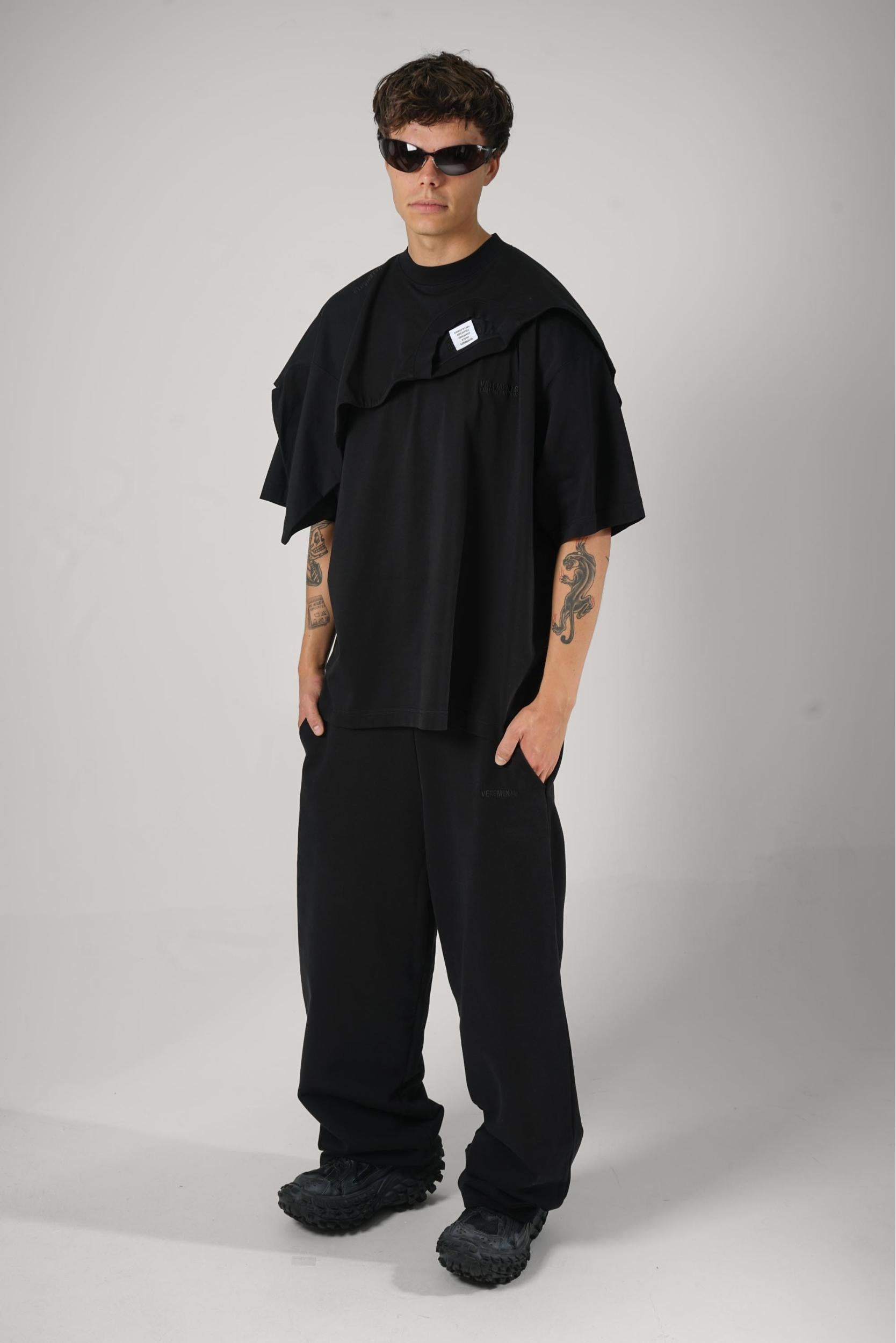 Vetements Layered T-Shirt Black