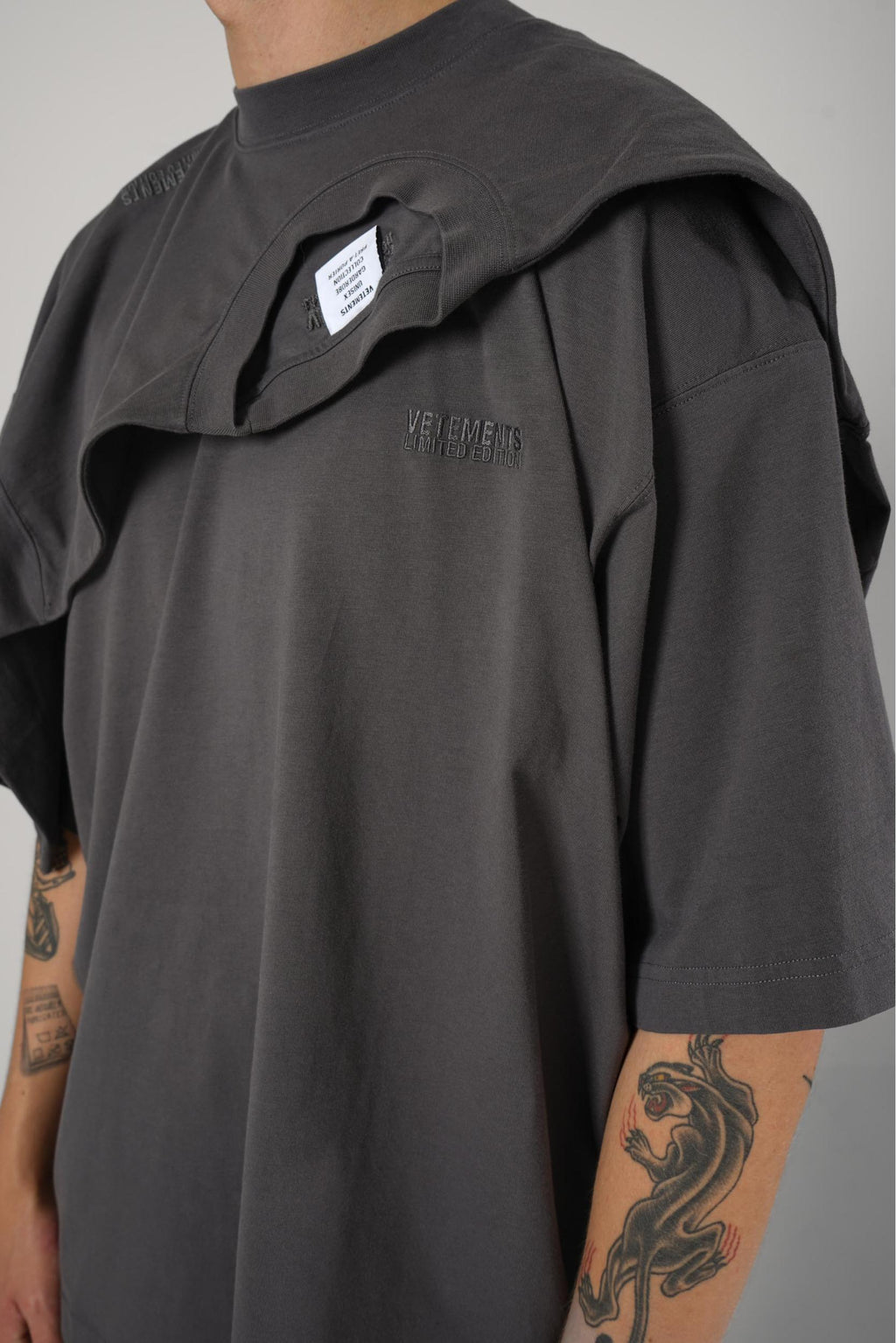 Vetements Layered T-Shirt Grey