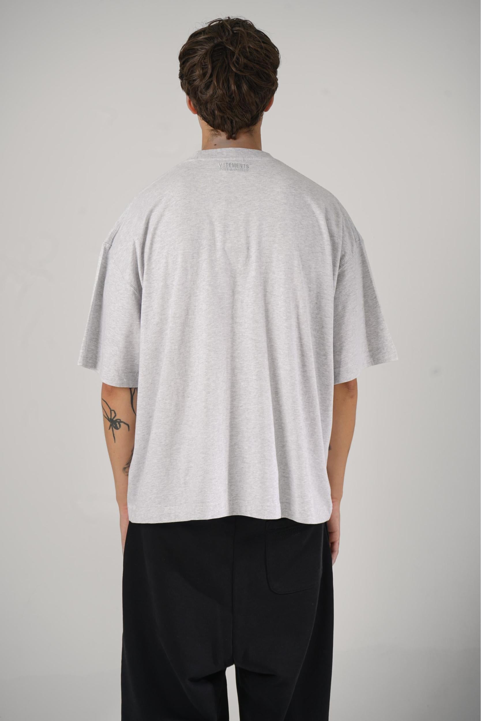 Vetements Logo T-Shirt Grey