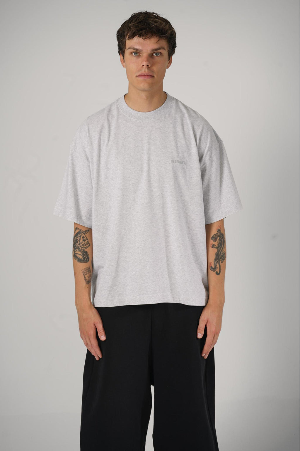 Vetements Logo T-Shirt Grey