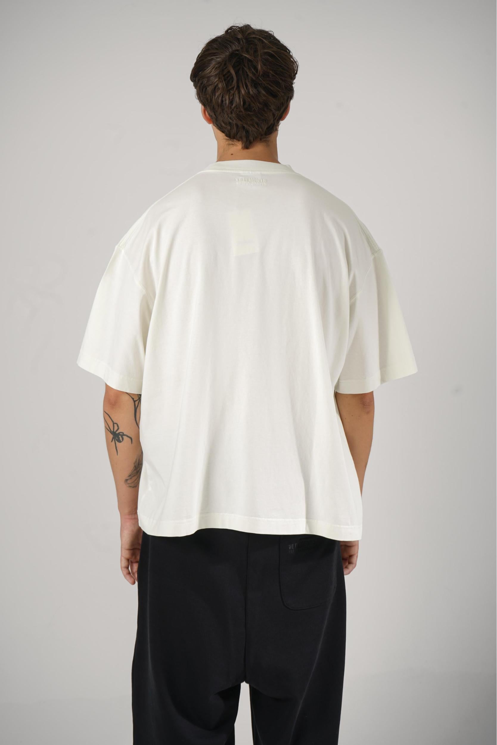 Vetements Logo T-Shirt Ice White