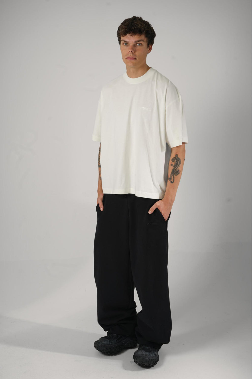 Vetements Logo T-Shirt Ice White