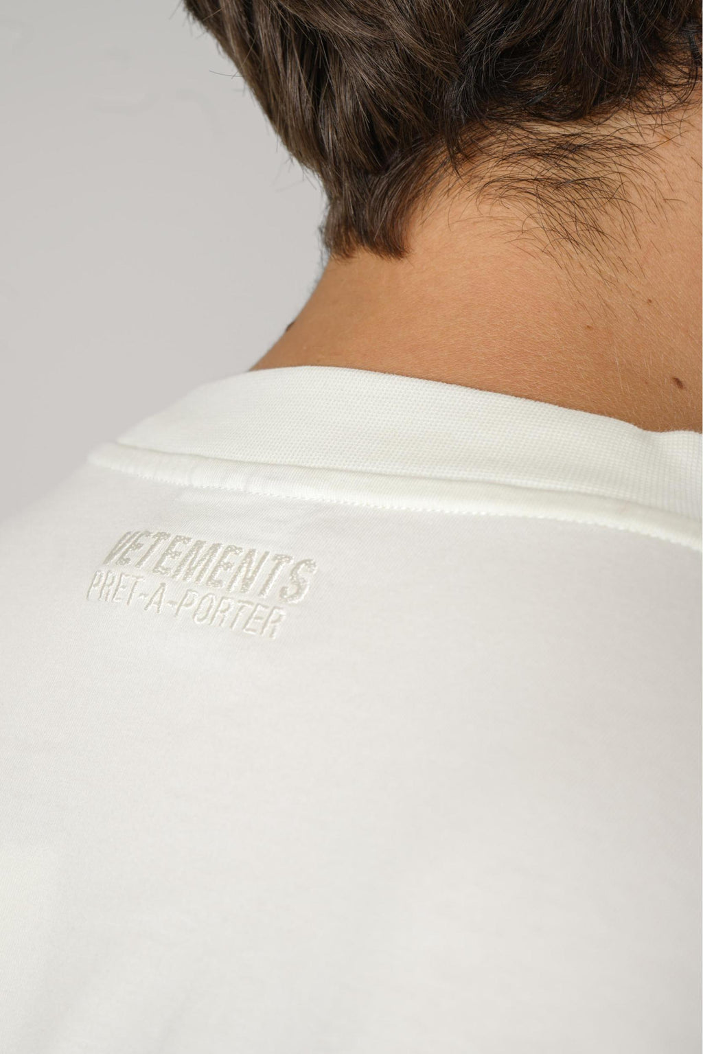 Vetements Logo T-Shirt Ice White