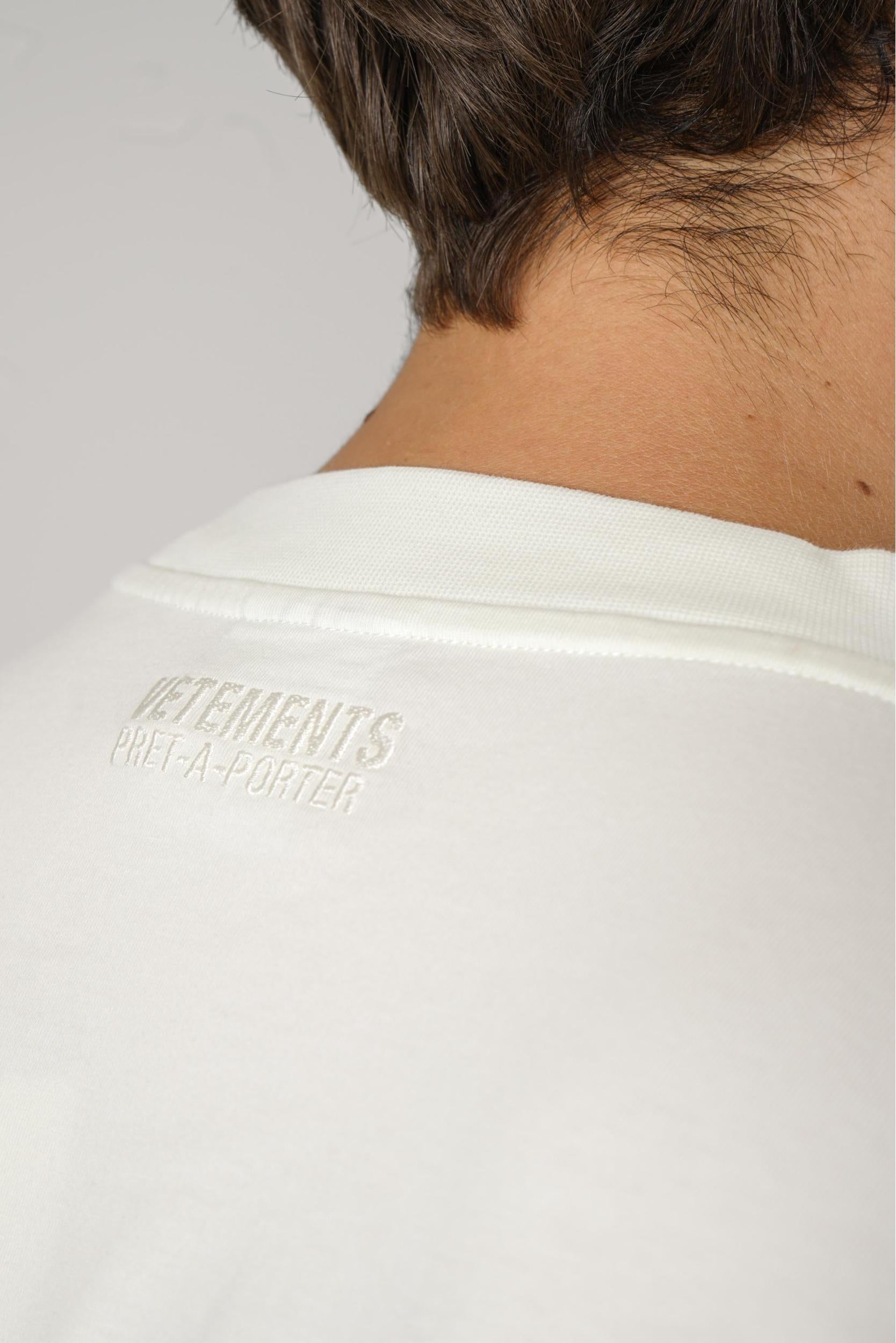 Vetements Logo T-Shirt Ice White