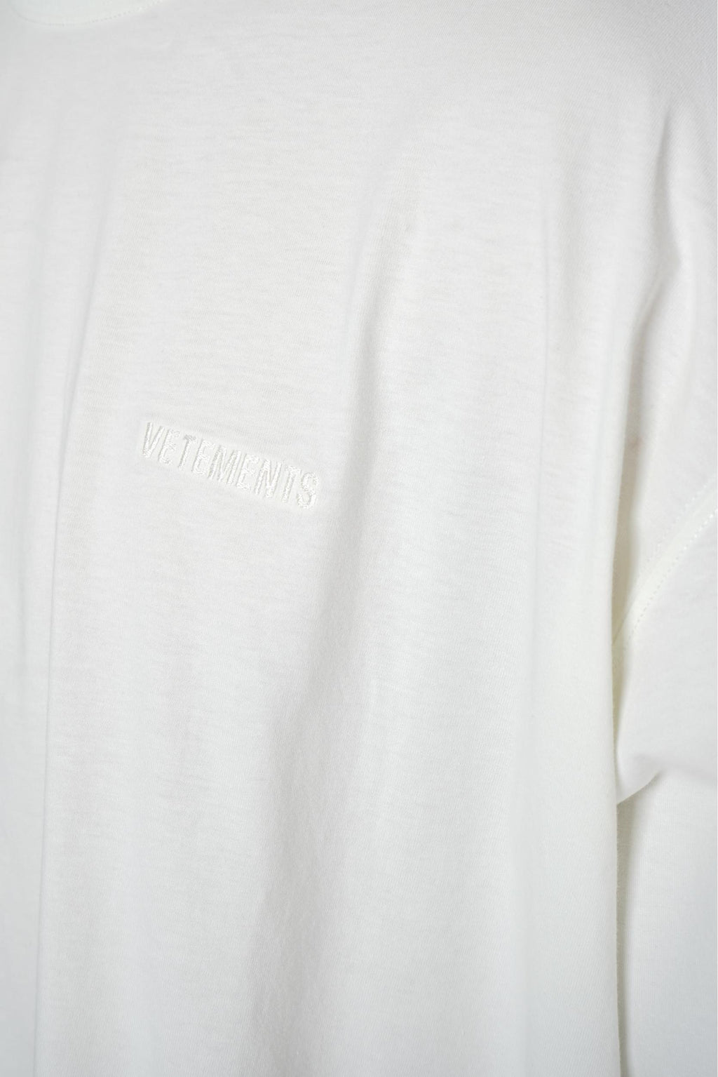 Vetements Logo T-Shirt Ice White