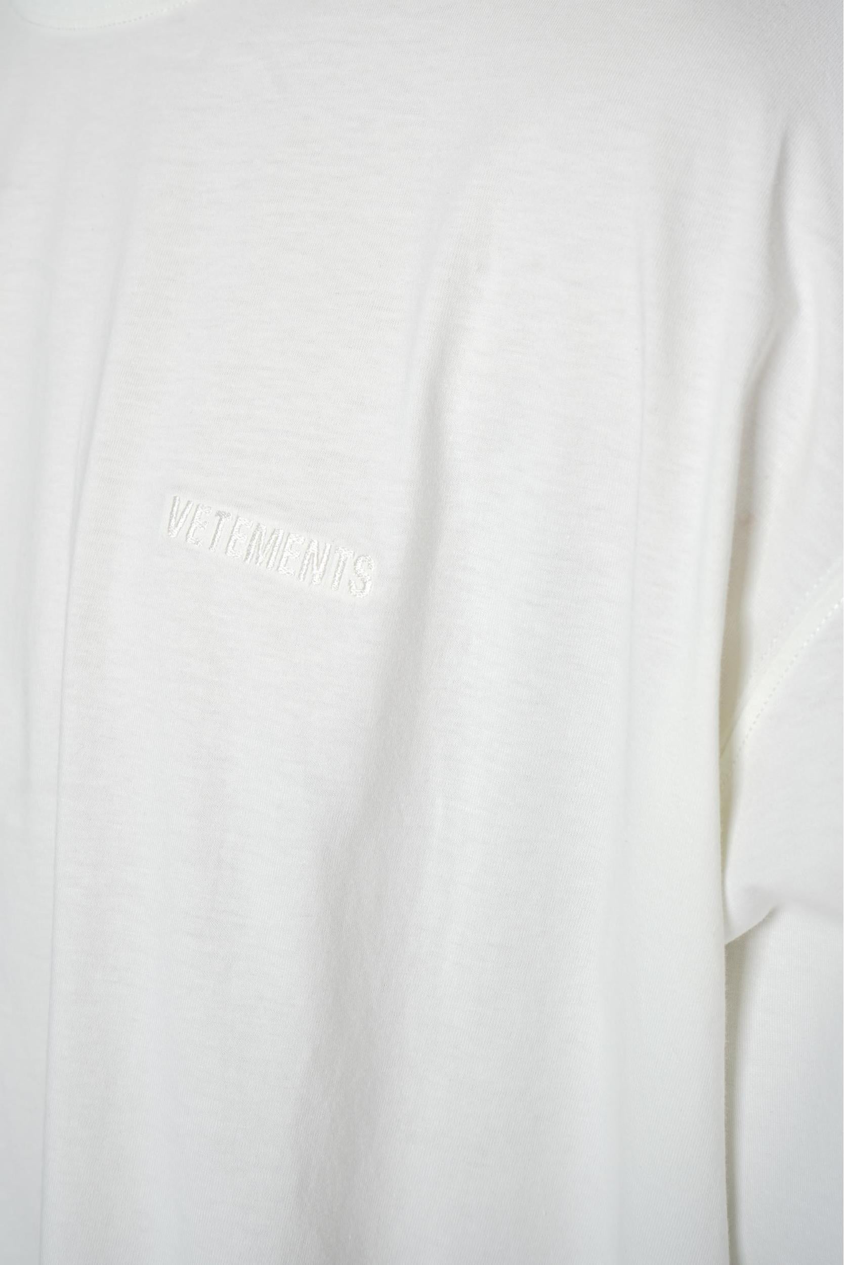 Vetements Logo T-Shirt Ice White