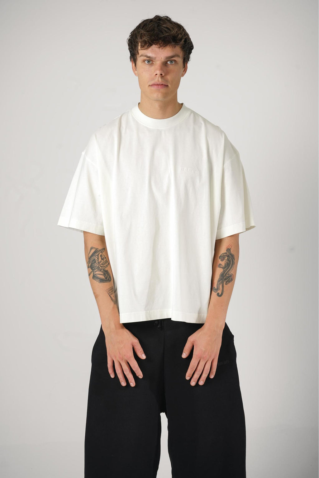 Vetements Logo T-Shirt Ice White