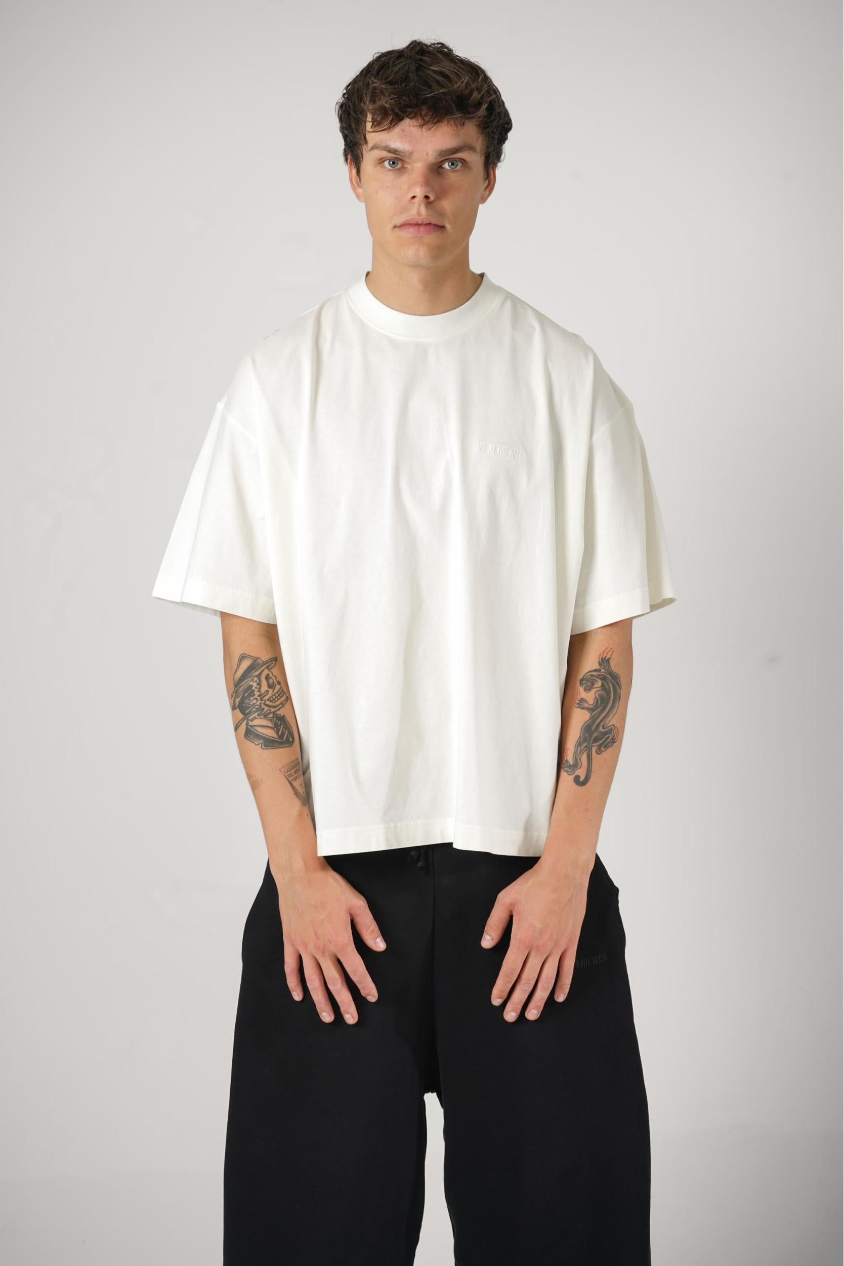 Vetements Logo T-Shirt Ice White
