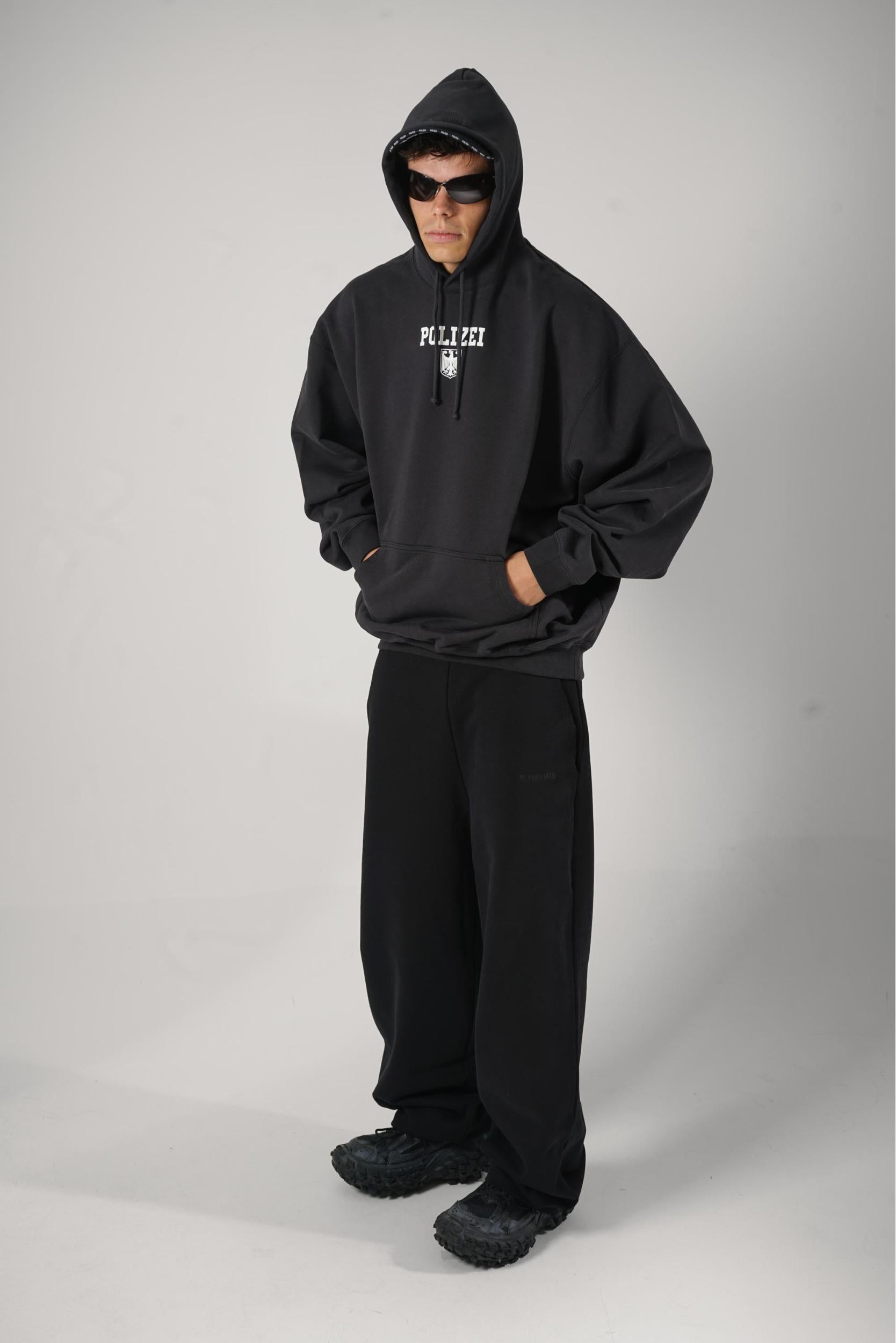 Vetements Polizei Hoodie Black – JURGEN STORE