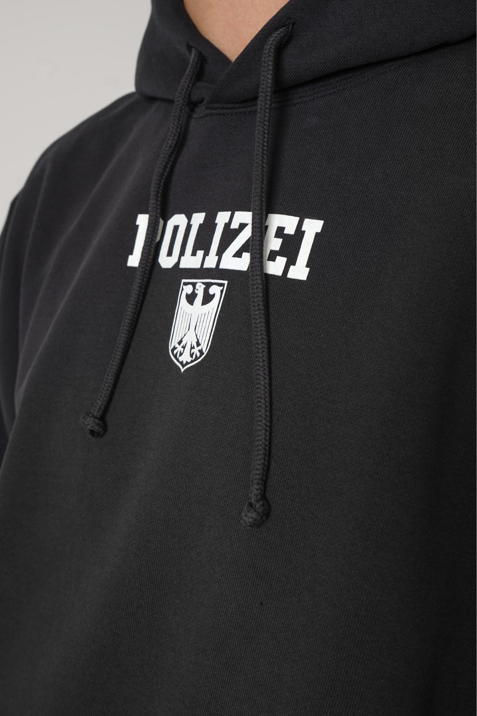 Vetements Polizei Hoodie Black – JURGEN STORE