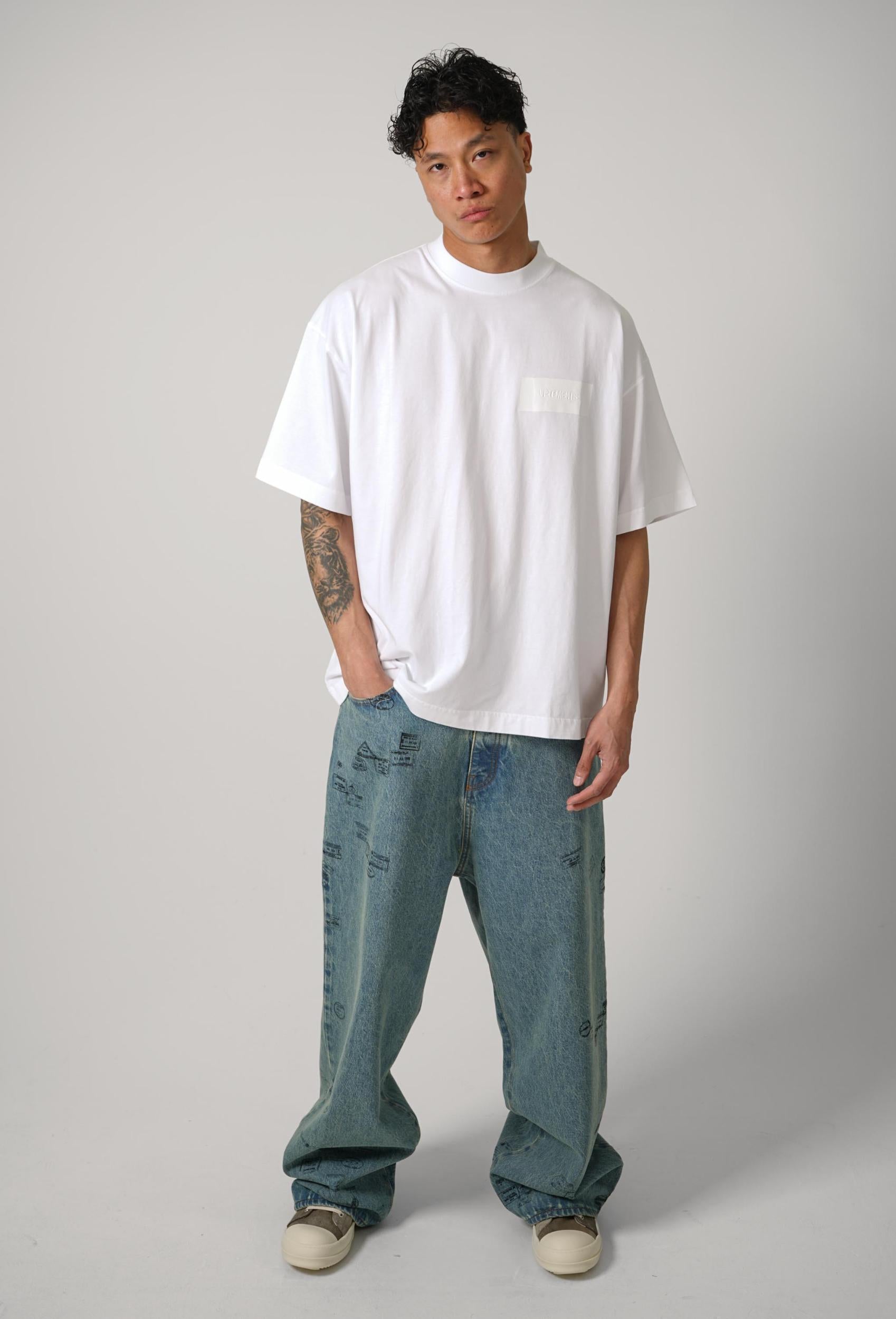 Vetements Taped Logo T-Shirt White