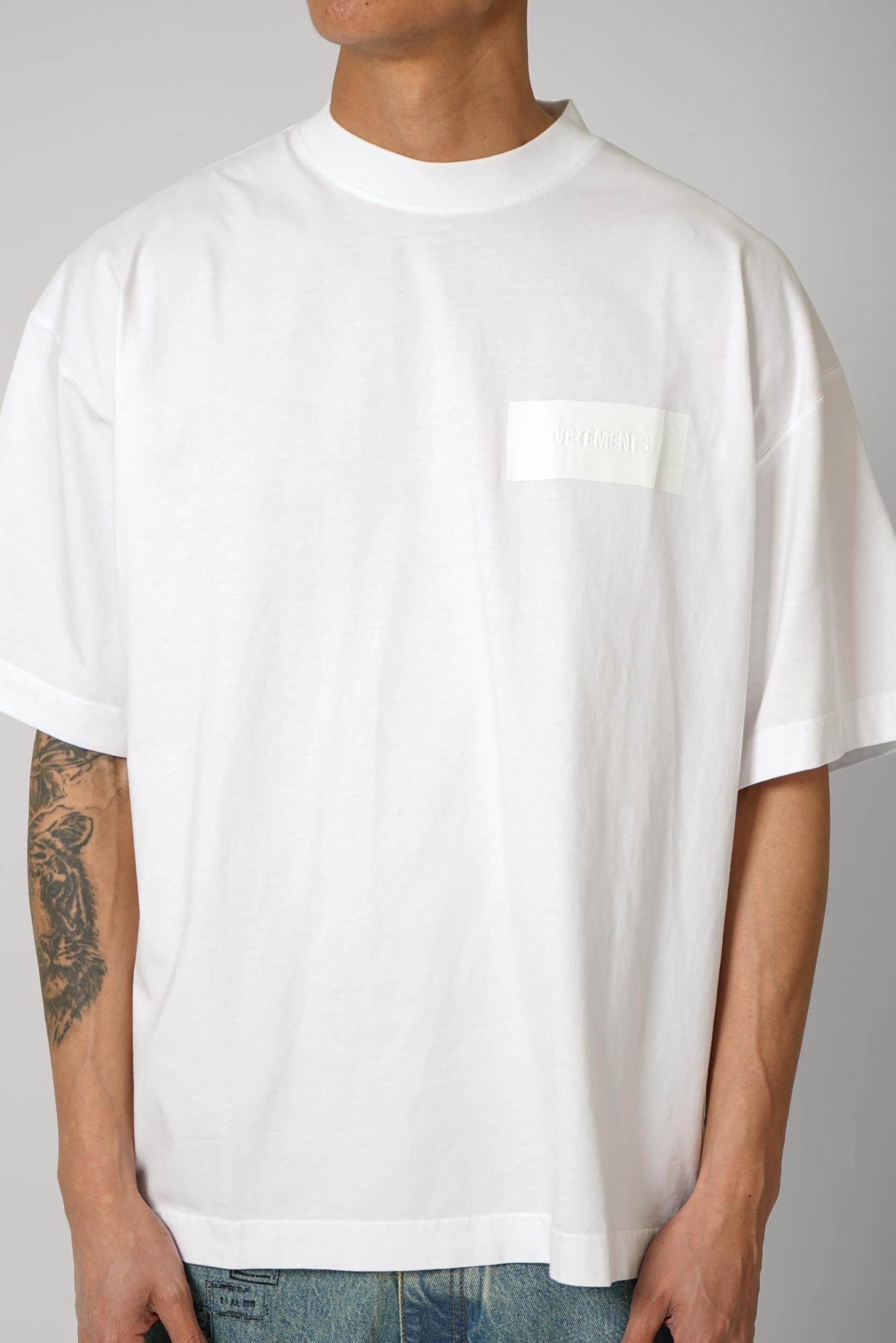 Vetements Taped Logo T-Shirt White