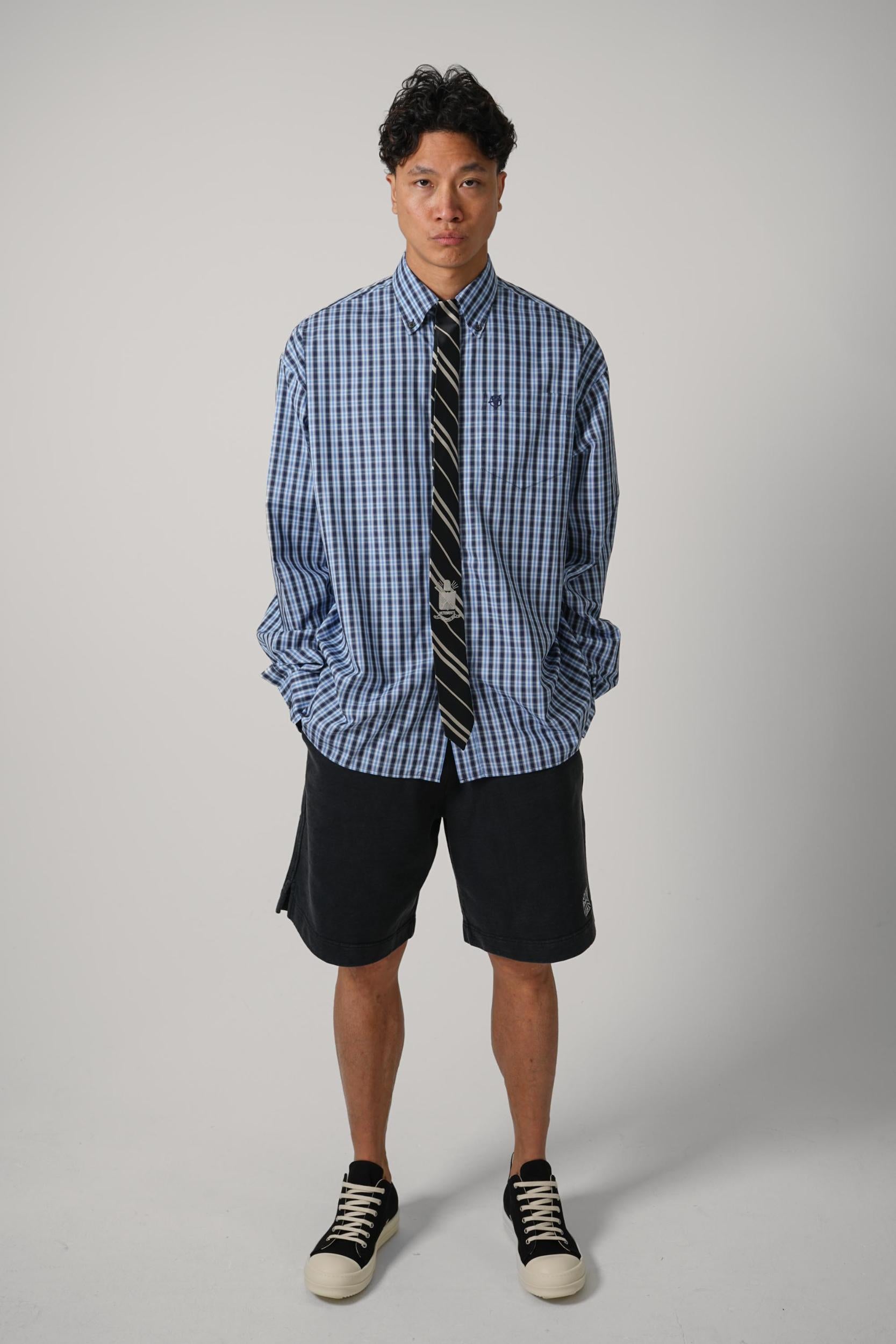 Vetements Tie Classic Shirt Blue
