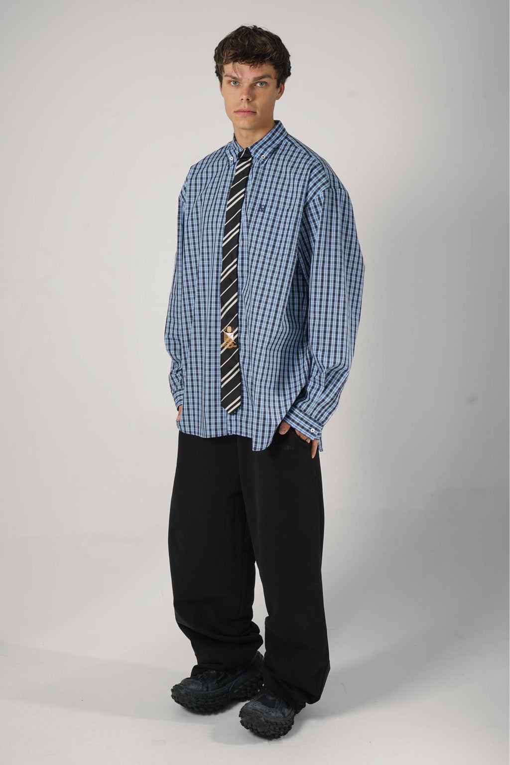 Vetements Tie Shirt Blue