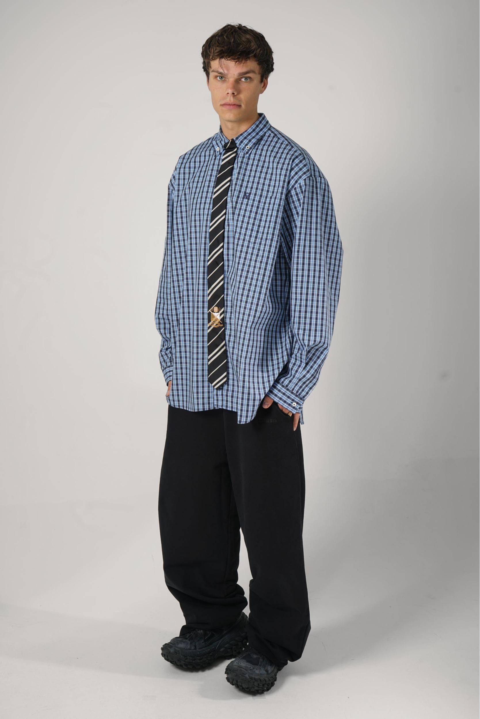 Vetements Tie Shirt Blue