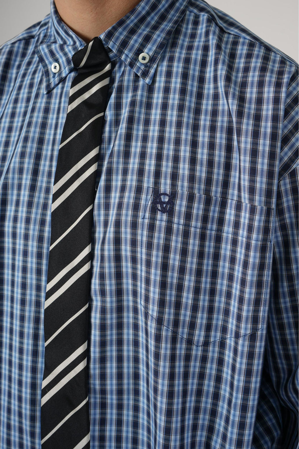 Vetements Tie Shirt Blue