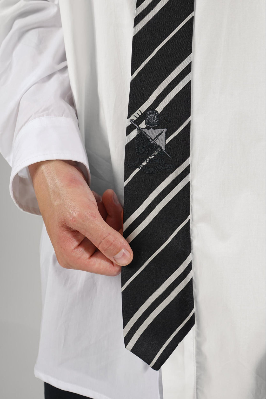 Vetements Tie Shirt White