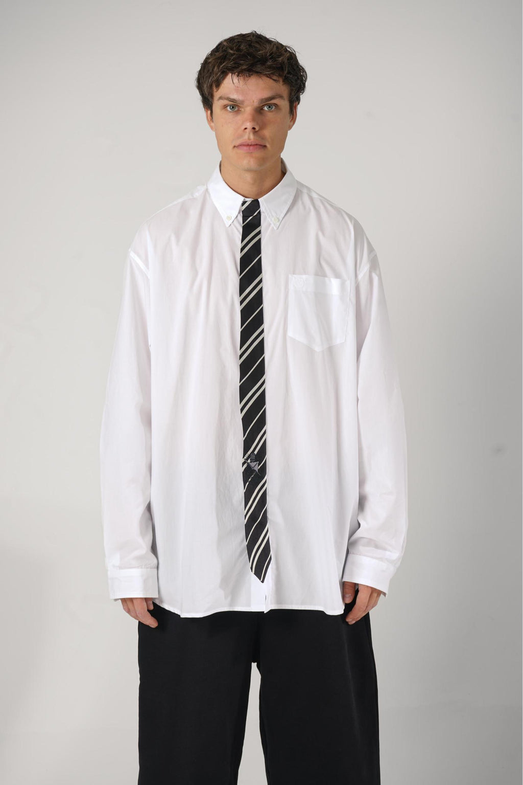 Vetements Tie Shirt White