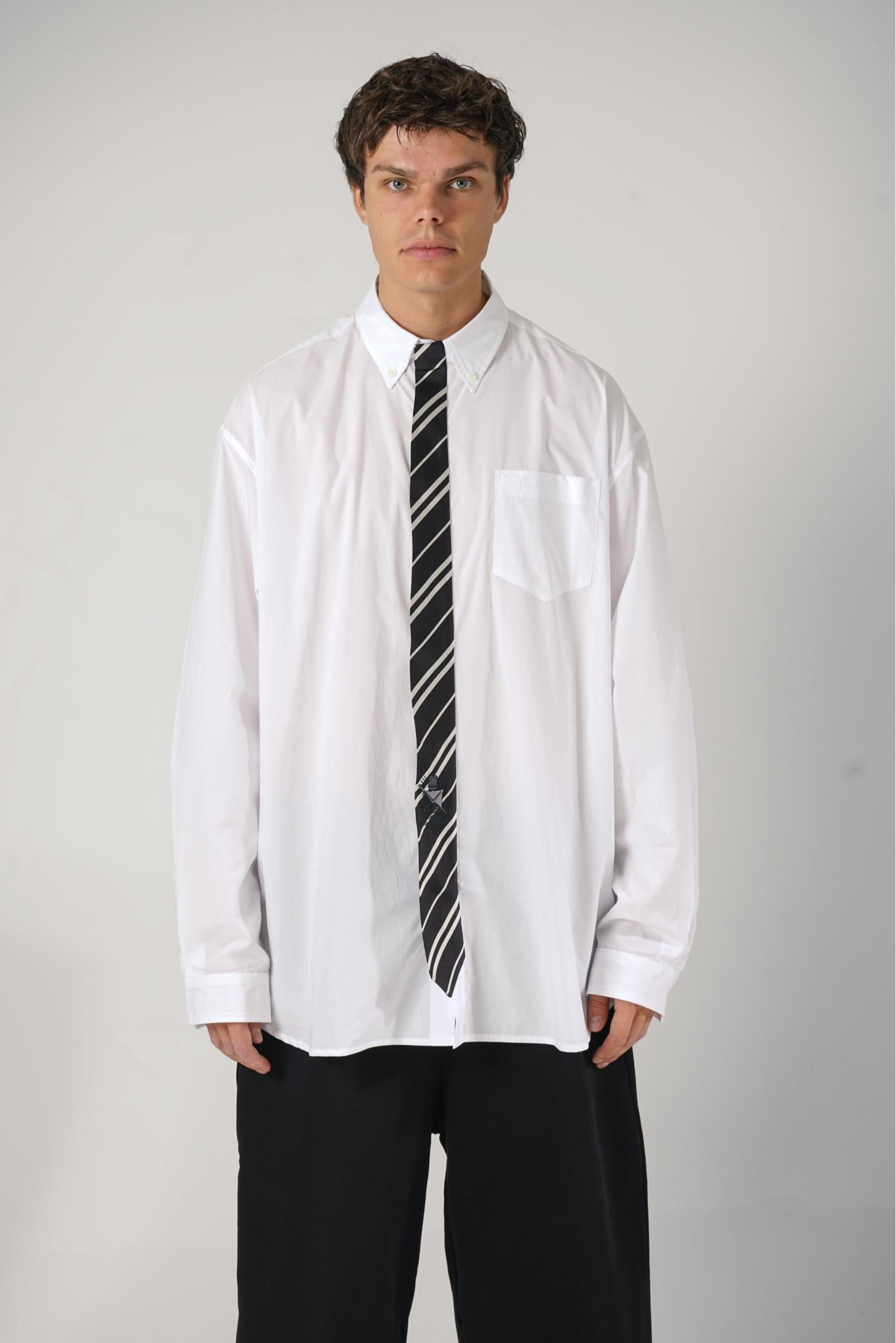 Vetements Tie Shirt White