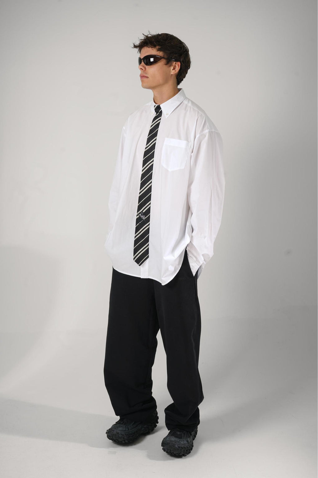 Vetements Tie Shirt White