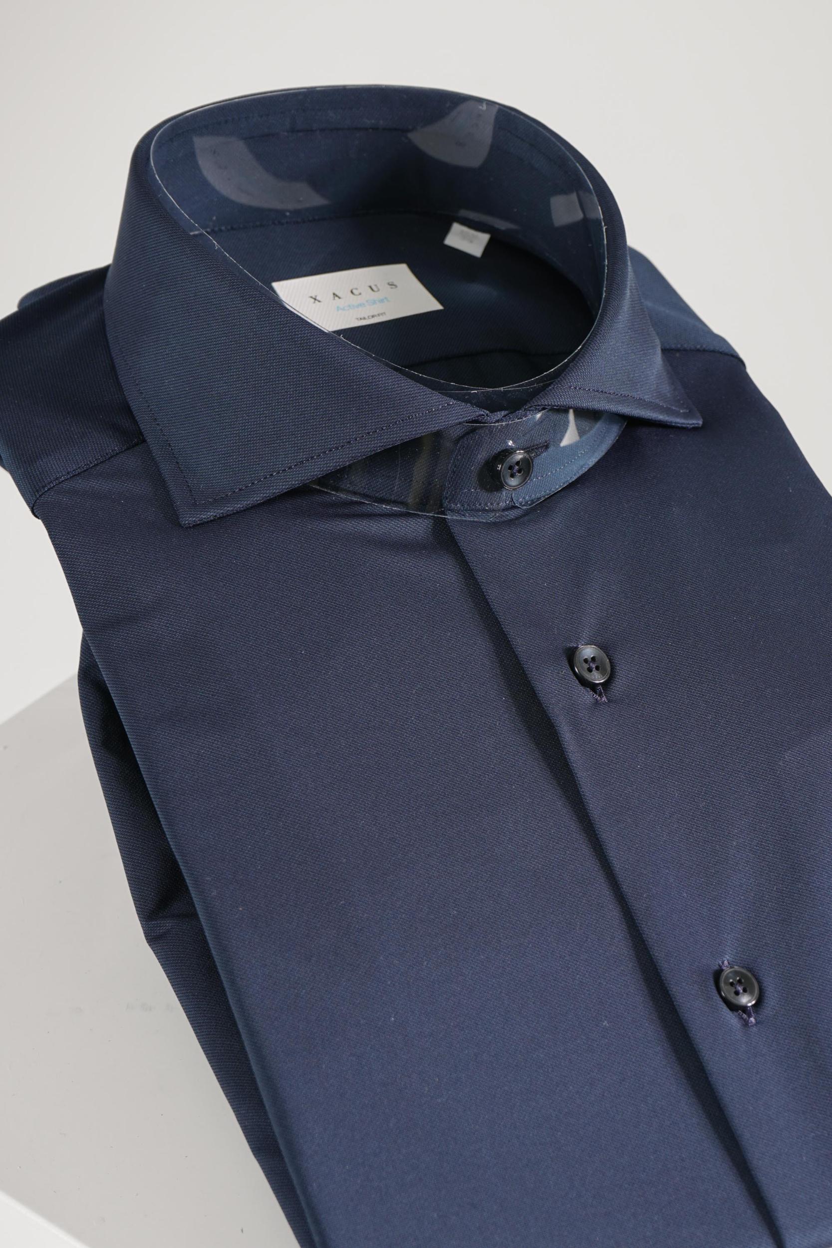 Xacus Tailor Fit Active Shirt Navy