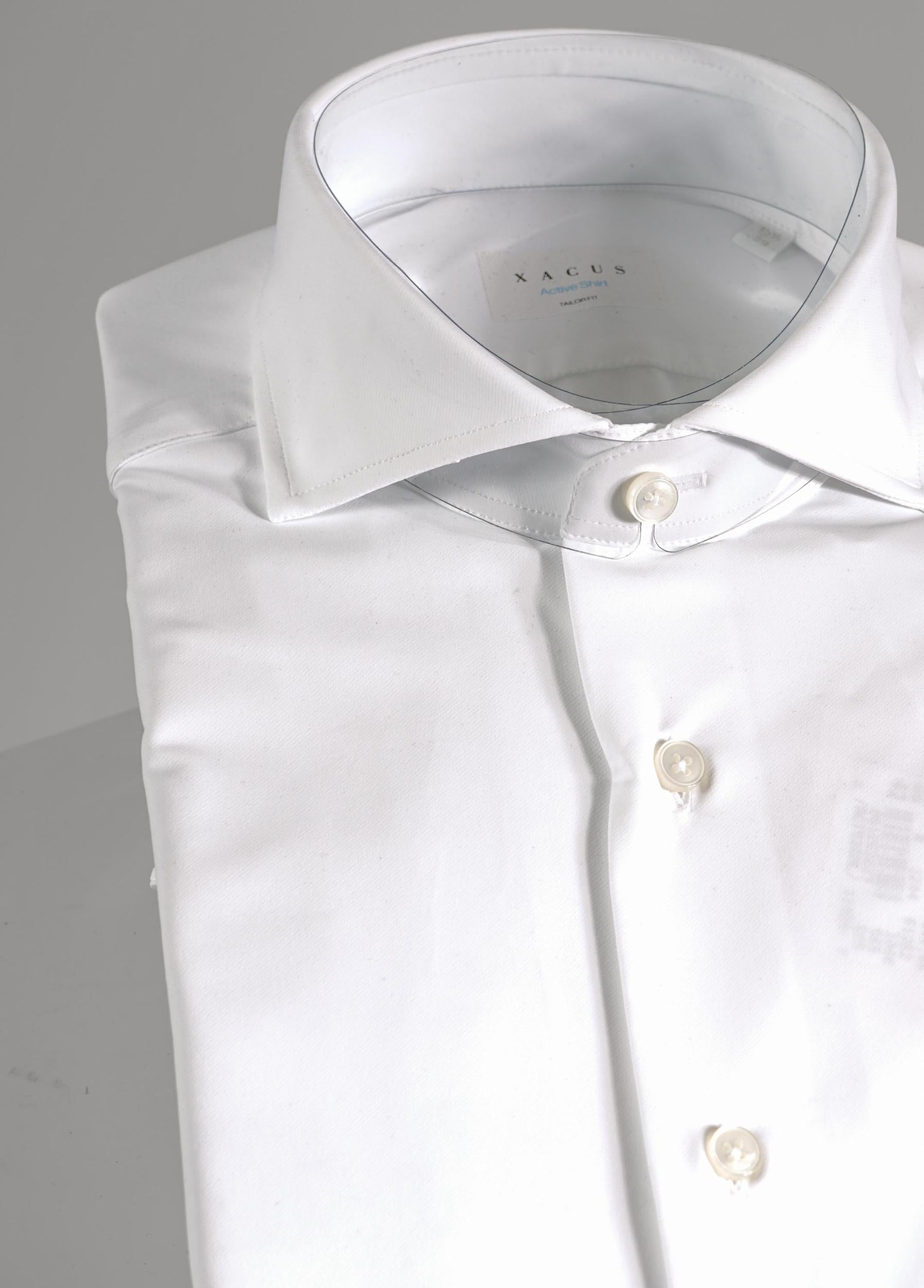 Xacus Tailor Fit Active Shirt White