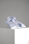 Xacus Tailor Fit Travel Shirt Blue