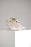 Xacus Tailor Fit Washed Linen Shirt Beige