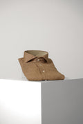 Xacus Tailor Fit Washed Linen Shirt Brown