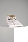 Xacus Tailor Fit Washed Linen Shirt White/Beige